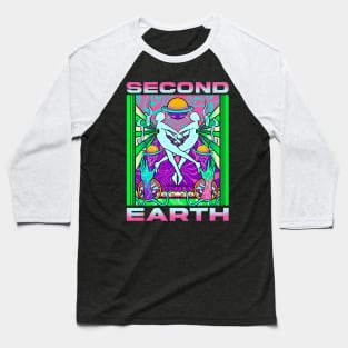 Second earth futurism pop art Baseball T-Shirt